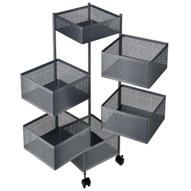 6 Layer Square Shape Kitchen Rack